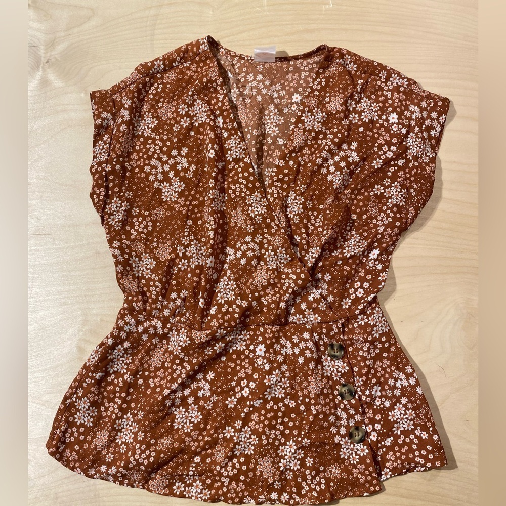 NOBO Sleeveless Blouse size Medium (7-9) (A)